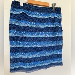 White House Black Market Blue Skirt